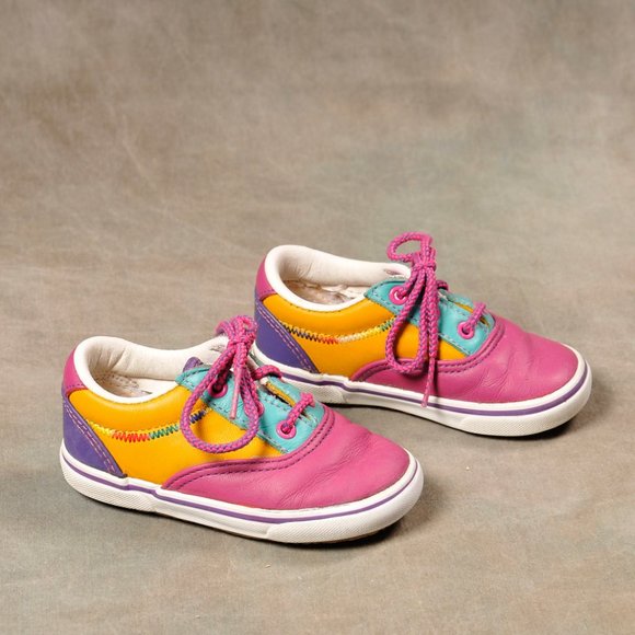 Stride Rite, Color Blocked, Leather Sneaker, Size 6M - Picture 3 of 9